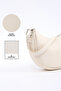 Cream Shk26 Single Compartment Faux Leather Hand and Shoulder Bag L:12 E:26 W:6 cm - 5