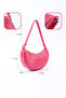 حقيبة يد وكتف من الجلد الصناعي ذات مقصورة واحدة من Fuchsia Shk26 - 4