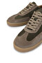 Men's Genuine Leather Khaki Sneakers & Sports Shoes - 3
