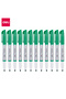 Deli EU00650 Whiteboard Marker GREEN 12pcs/box - ideal for offices, schools and meeting rooms