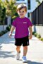 Boy's Purple Balance Printed Tshirt Shorts Bottom-Top Set 5-6 / 11-12 Years Old