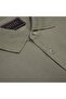 Olive Green Polo Neck Pique Cotton Regular Fit T-Shirt - 3