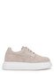 Men's Genuine Leather Beige Suede Casual Shoes