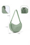 Mint Green Shk26 Single Compartment Faux Leather Hand and Shoulder Bag L:12 W:26 W:6 cm - 4