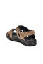صندل للأولاد من الجلد الطبيعي بحزام مزدوج من Sand Nubuck 1305 G - 4
