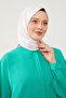 وشاح رقمي من قماش التويل بنمط الفهد ذو الحواف الكريمية - 2