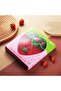 Bpa-Free Vacuum Silicone Food Plate, Silicone Handle, Steel Tip Fork and Spoon (Strawberry Figured) - 4