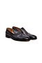 Gray Color Laceless Genuine Leather Men's Shoes