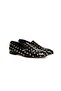 Black Patent Leather Gold Stone Laceless Khaki Leather Men's Shoes