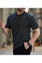 A Quality Striped Crew Neck T-Shirt Regular Fit Stretch Fabric