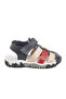 Navy Blue-Beige-Red Children's Sandals 173101 B - 3