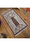 Medina Luxury Chenille Prayer Rug Brown (66 X 120 cm) 520 Gr - 3