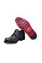 Black Color Lace-Up Genuine Leather Men's Shoes - 3