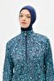 Parachute Fabric 3-Piece Hijab Swimsuit 6039 Navy Blue - 2