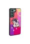 Galaxy S22 Case Sys Amas Silicone Cover with Shining Embossed Iconic Figure - Purple - 8