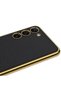 حافظة لهاتف Galaxy S23 Plus متوافقة مع مظهر جلدي وحواف مطلية بالكهرباء SYS Fision - أسود - 2