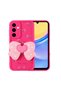 حافظة هاتف Galaxy A15 مع تصميم مجسم لحماية الكاميرا من SYS Capy - وردي داكن