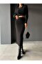 Dgn's''Swe Collection'' Women's Gofra&Crop Detail 2-Piece Sweater-Skirt Set - 2