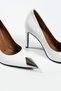 Women's Leather Stiletto Toe Detailed White - 4
