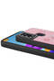 Galaxy A21S Case Sys Amas Silicone Cover with Shining Embossed Iconic Figure - Purple - 4