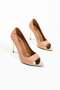 Women's Genuine Leather Heeled Shoes Dark Powder Pink - 2