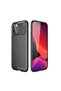 حافظة سيليكون SYS Negro متوافقة مع هاتف iPhone 12 Pro - أسود