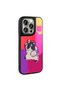 iPhone 15 Pro Case Shining Embossed Iconic Figure Sys Amas Silicone Cover - Purple - 7