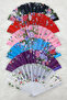 Mixed Color Bride Bridesmaid Fan, Bride Bachelorette Party Henna Gift, 6 Pieces - 3