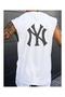 Men's Come in to Being Throat Printed Oversize T-Shirt Sports Singlet - 2