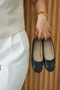 Black Women's Casual Ballerinas - 3