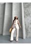 Women's Shawl Collar Belted Vest Palazzo Pants Suit