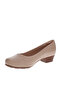 Ladies Low Heel Shoe Beige | Made In Brazil - 2