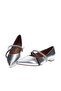 Vizzano Ladies Low Heel Shoes Silver | Made In Brazil - 4
