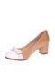 Ladies Mid Heel Shoes Beige | Made In Brazil - 3