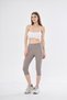 Women's Gray Capri Below Knee Leggings - Paloma - 7