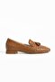 Women's Genuine Leather Ballerinas Tan - 2