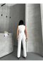 Women's Bottom Top Suit Stylish Stone Button Detail Premium Vest Pants Double Suit - 9