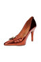 Vizzano Ladies Mid Heel Shoes Brown | Made In Brazil - 2
