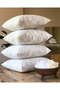 4 Pieces of Throw Pillow Inner Cushion - Inner Cushion Filler - 50% Silicone Beads/50% Crimped Sponge - 5