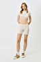 Women's Ribbed Knitted Long Boxer 931 Beige