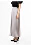 Anthracite Maxi Size Elastic Waist Pleated Skirt - 3