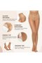 Women's/Girl's Sheer Pantyhose Stockings Tights, Beige, Pack Of 2 - 4