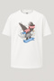 تي شيرت مطبوع للجنسين من Freedom American Eagle مقاس كبير
