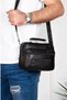 Newish Polo 3005 Medium Size Genuine Leather Case Men's Hand and Shoulder Bag Black
