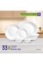 33pcs Opalware Dinner Set Rf12466 Dishwasher-safe And Microwave Safe Chip-resistant