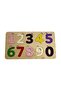 Dream Felt Covered Number Puzzle, Wooden Insert-And-Remove Puzzle, Colorful Educational Puzzle, Number Learning