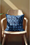 Blue Peacock Patterned Digital Printed Pillow Cover with Hidden Zipper - 4