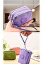 Soft Light Three Zipper Coin Purse with Lilac Color Bracelet