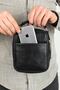 Ck11 Small Size Men's Hand and Shoulder Strap Bag Black - 3