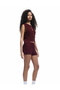 Lace-Up Regular Waist Knitwear Mini Shorts